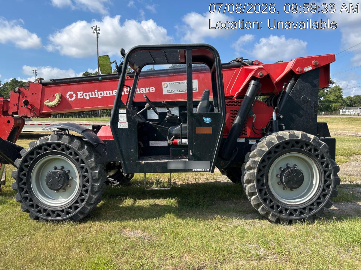 2019 Manitou MTA10055 Canopy, 120 HP, Solid Tires, Work Lights, Lift Hook, Auxiliary Hydraulics, 66" Carriage and 60" Forks