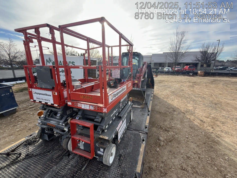 2020 Skyjack SJIII-3219 Solid NM Tires, Half height spring hinged entry gate, Dual Beacons, 800W Inverter