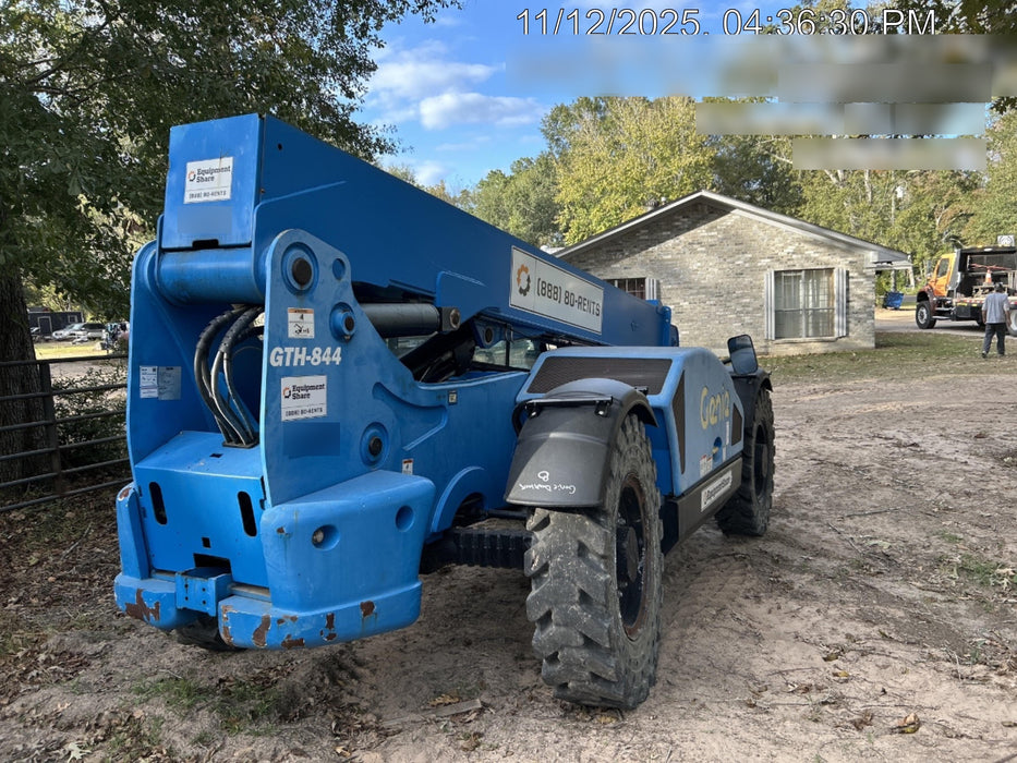 2019 Genie GTH-844 Cab/Heat/AC, Solid RT Tires, LED Work Lights, Beacon 60" QA Carriage, 48" Forks