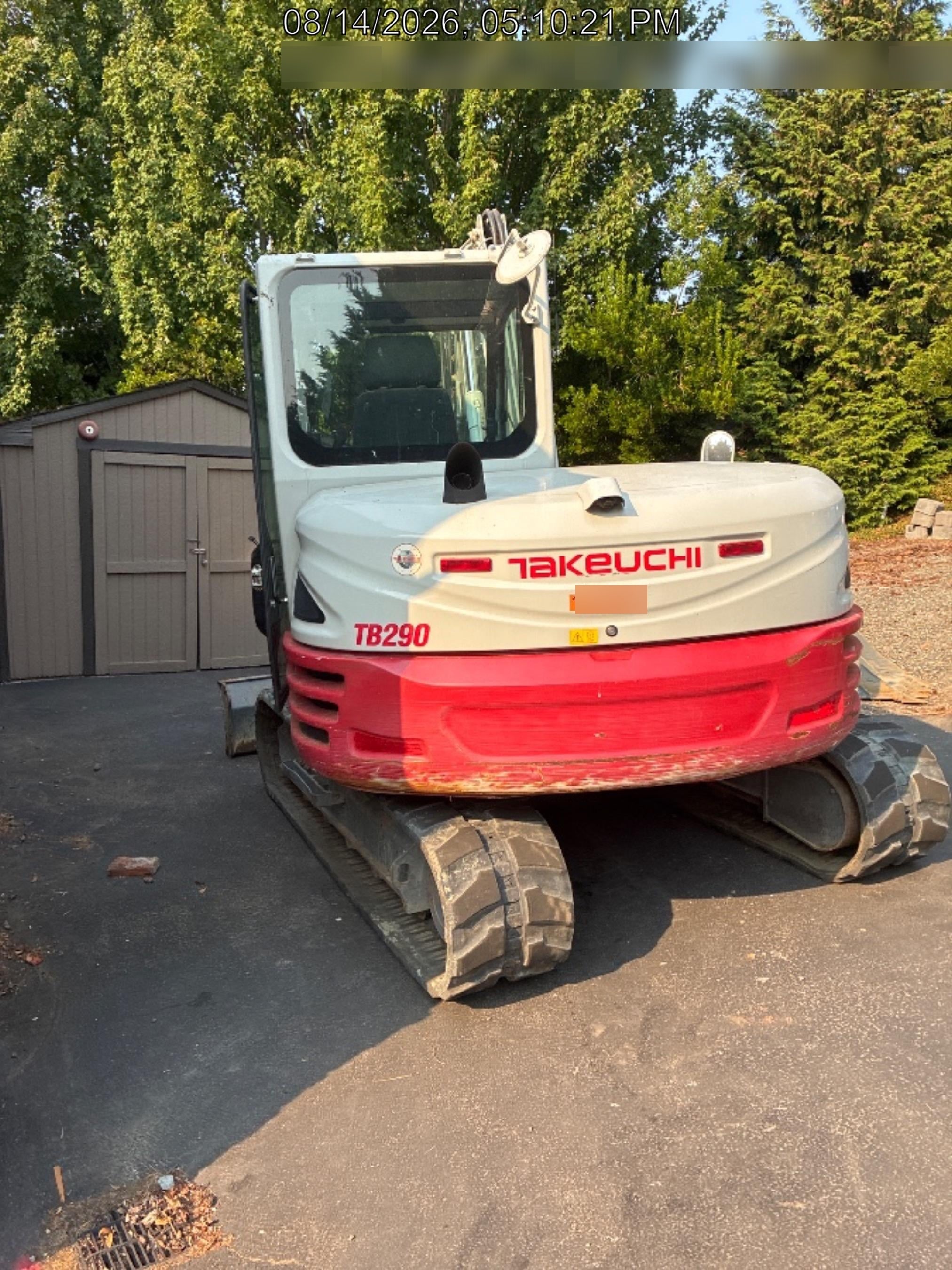 2021 TAKEUCHI TB290C