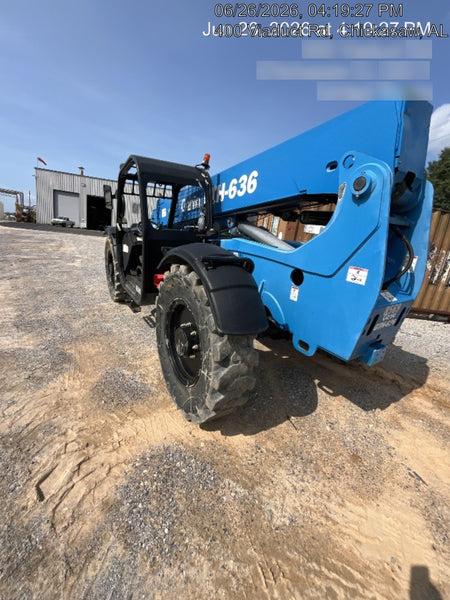 2018 Genie GTH-636 Genie GTH-636 w/Open ROPS, Solid Tires, Work Light/Beacon, 48" Carriage and Forks