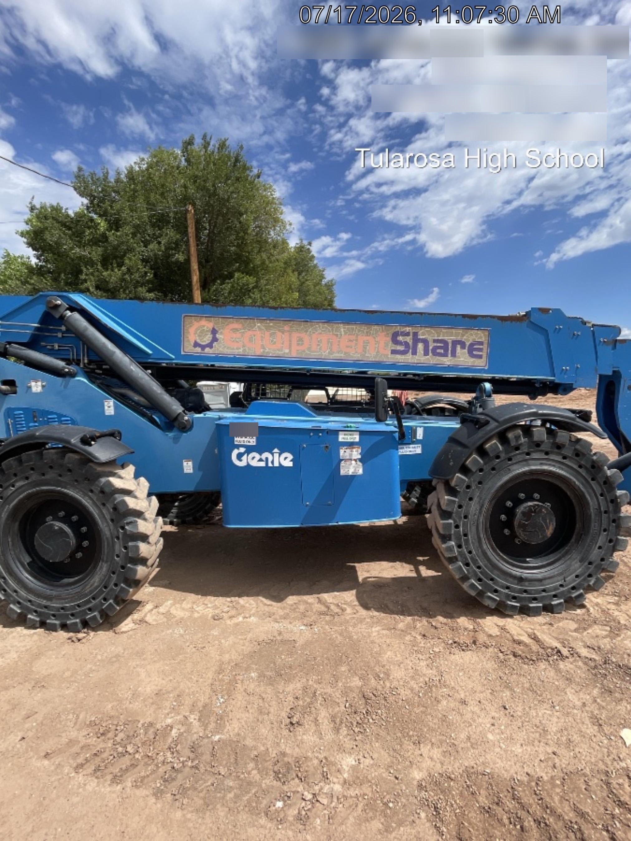 2018 Genie GTH-1056 Genie GTH-1056 w/ROPS, Work Lights, Solid Tires, RH Cab Mesh, Beacon, 60" Carriage and Forks