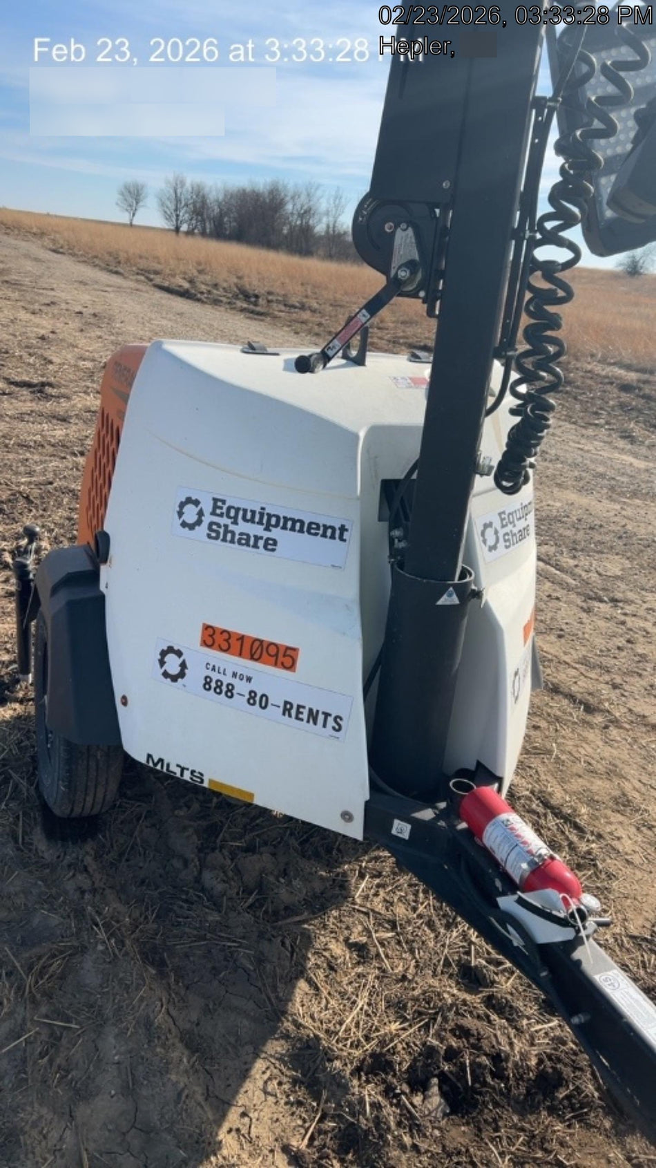 2023 Generac MLT2 Diesel, Flex Switch 120V Input, Powerzone Controller, (4) 320W LED Lights, 4kW Generator, 39.9 Gal Fuel Tank, 2" Ball, T3