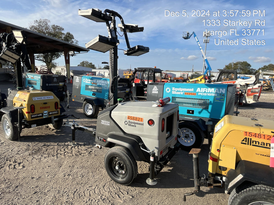 2024 Wacker Neuson LTT4 Diesel, Kohler KDW702, Deep Sea Controller, Auto Start, LED 320W, Bypass Outlet, T3