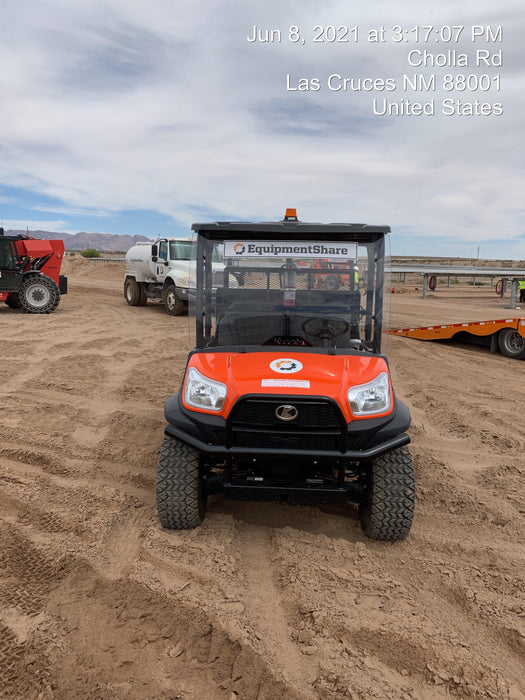 2022 Kubota RTV-X1140W-H Plastic Canopy, Windshield Acrylic Clear, LED Strobe Light, Wire Harness Kit, Back up Alarm