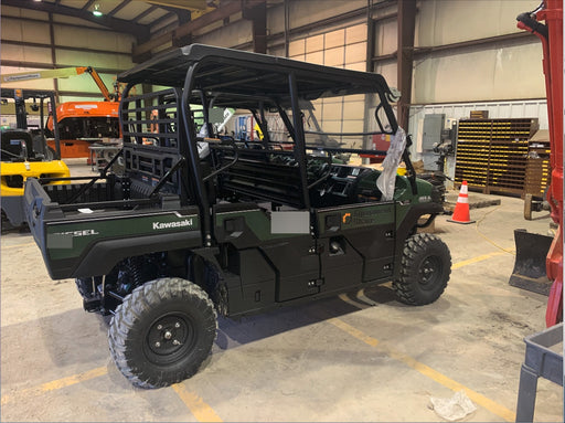 Kawasaki Mule PRO-DXT Standard Options, Backup Alarm, Beacon, Plastic Hard Top, Poly Windshield, Horn Kit