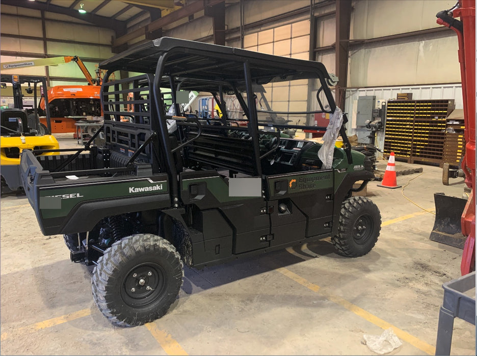 Kawasaki Mule PRO-DXT Standard Options, Backup Alarm, Beacon, Plastic Hard Top, Poly Windshield, Horn Kit