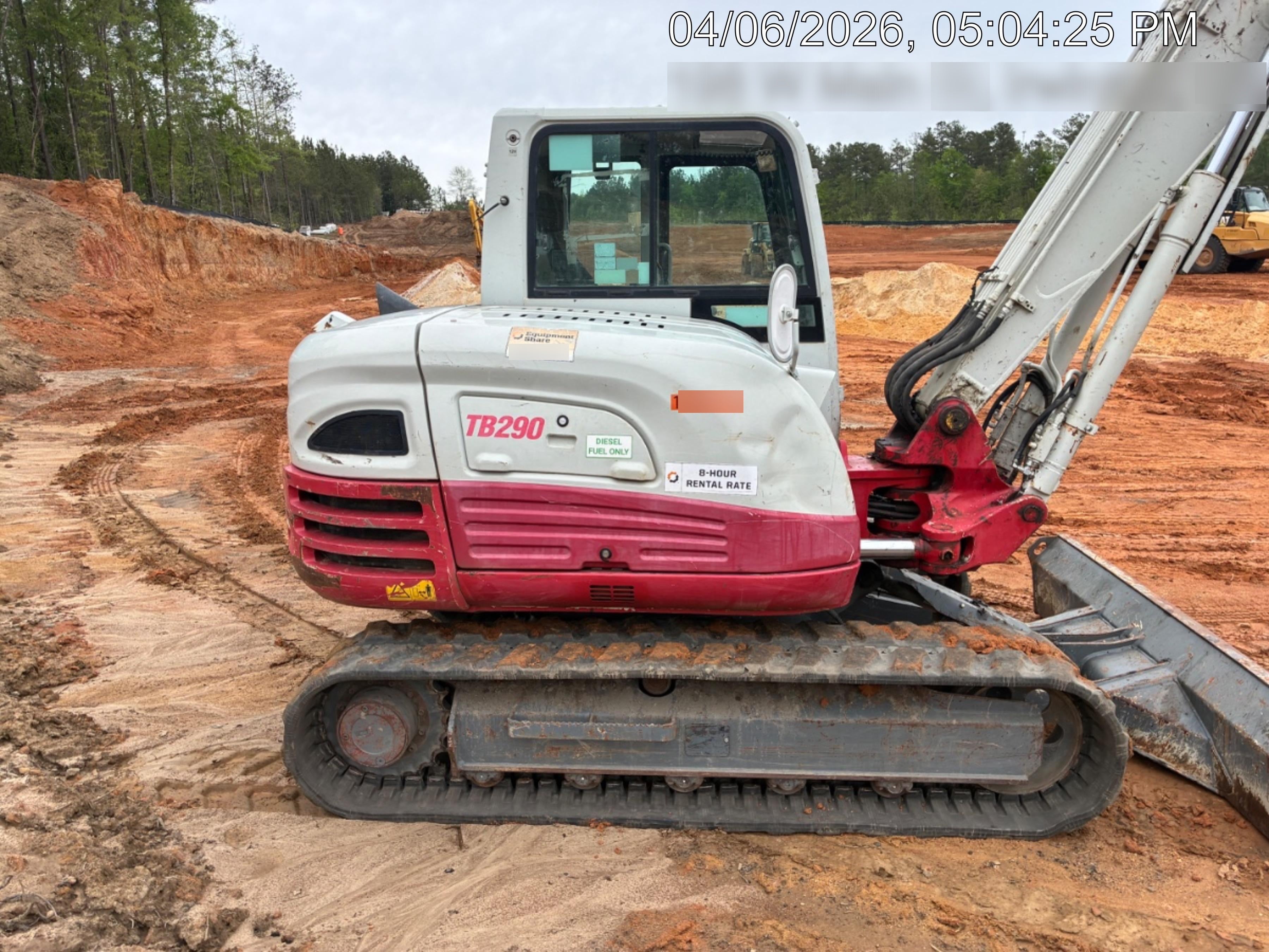 2020 Takeuchi TB290C Cab/Heat/Air, Rubber Tracks, Manual TAG QC