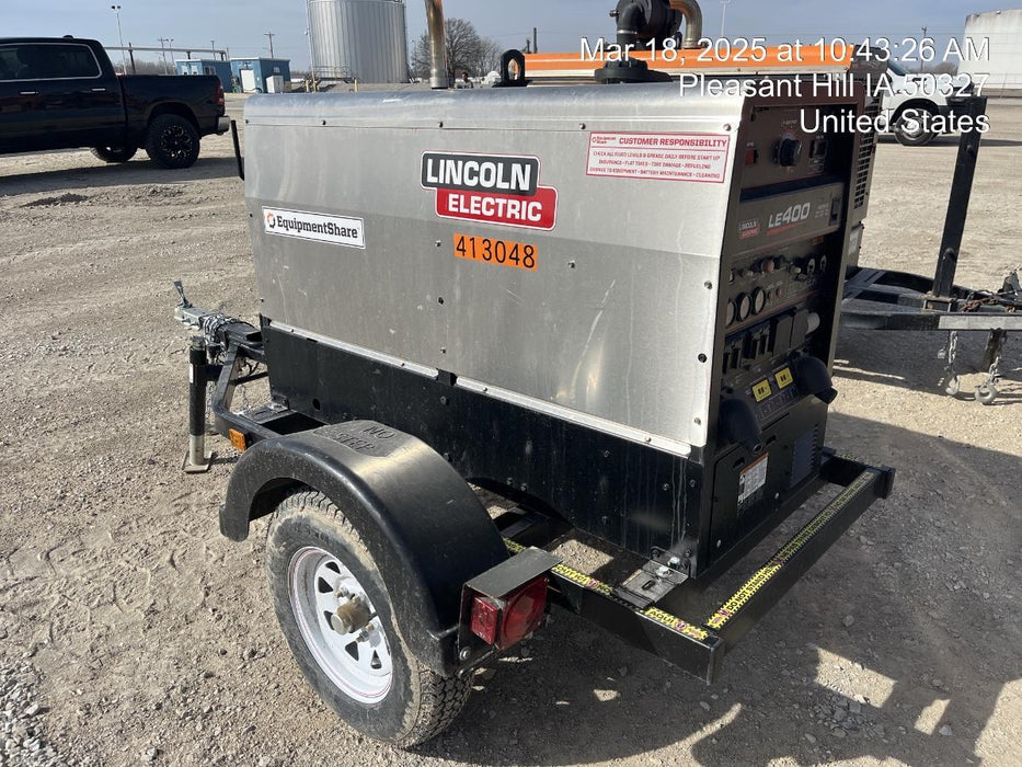 2024 Lincoln Electric LE400 Kubota V1505, Trlr, Cable Rack, Light Kit, ES Decals, T3