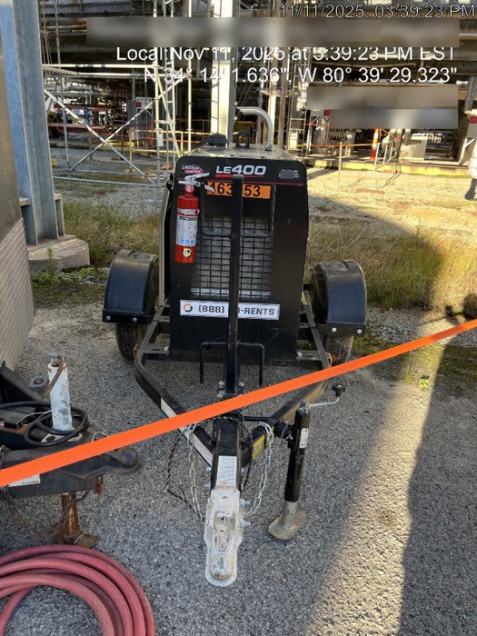 2024 Lincoln Electric LE400 Kubota V1505, Trlr, Cable Rack, Light Kit, ES Decals, T3