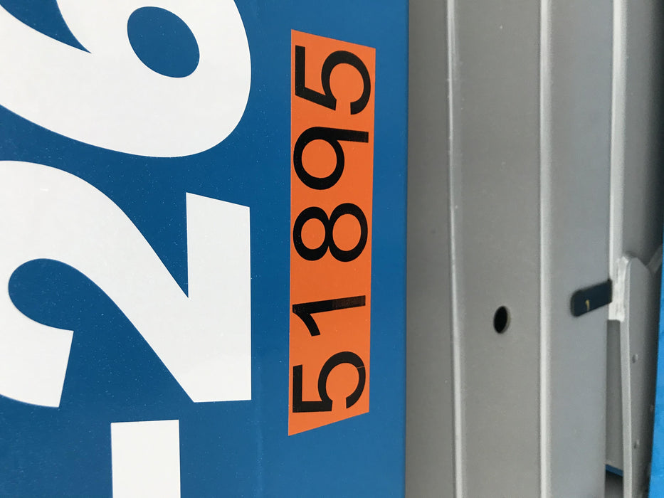 2019 Genie GS-2632 Folding rails with half height swing gate