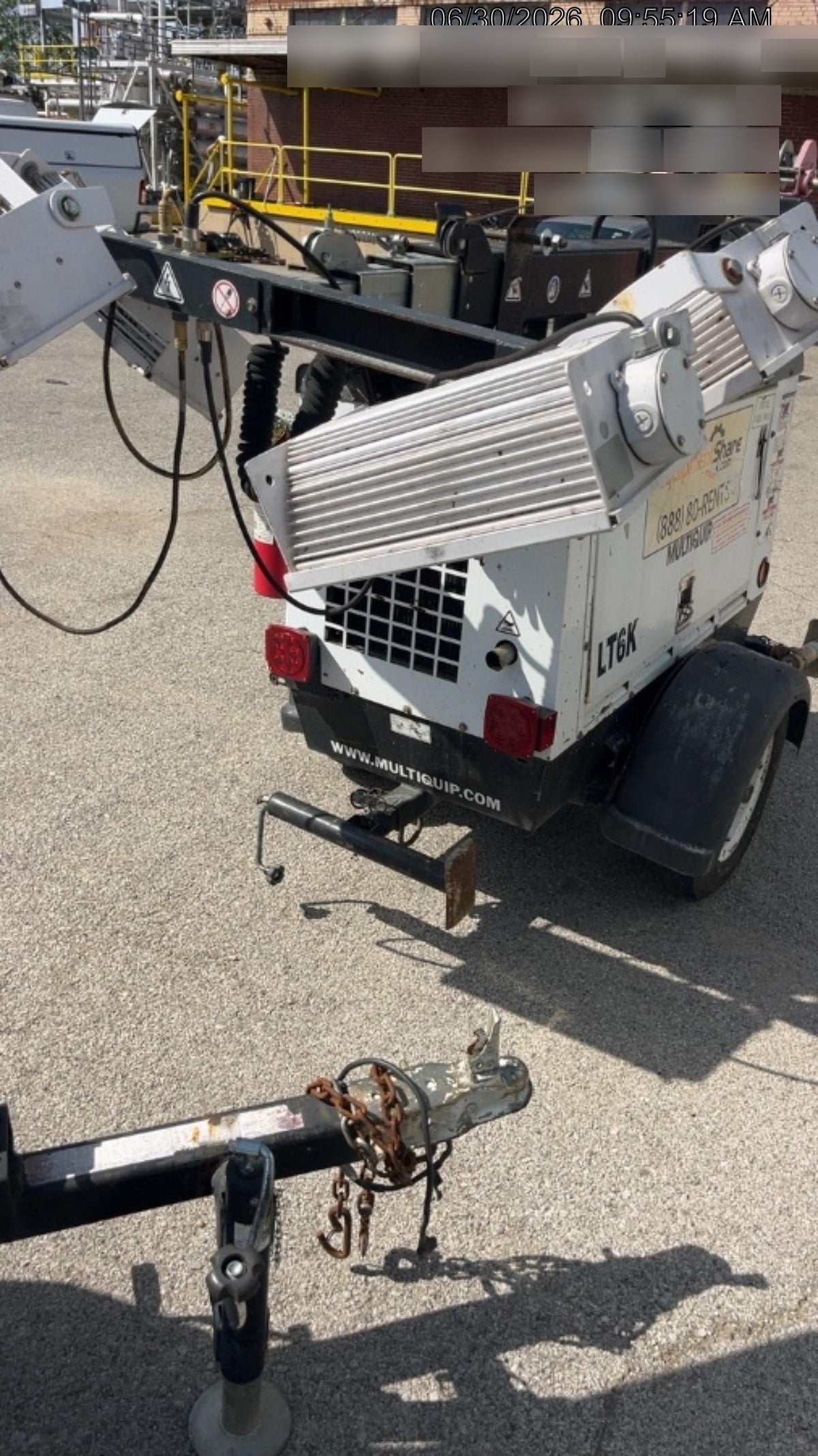 2017 Multiquip LT6K` MultiQuip LT6KV Towable Light Tower
