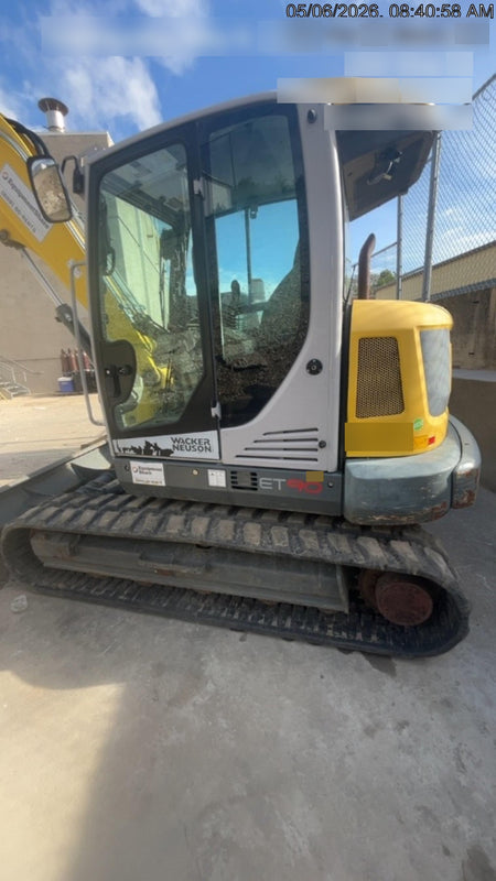 Wacker Neuson ET90 Cab, Long Dipperstick, Track, Bucket
