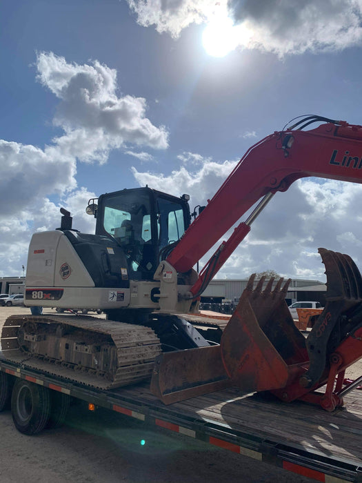2020 Link-Belt 80X3EX 80 X3 SPIN ACE FINAL TIER 4 HYDRAULIC CRAWLER EXCAVATOR BASE MACHINE F.O.B. PORT OF ENTRY