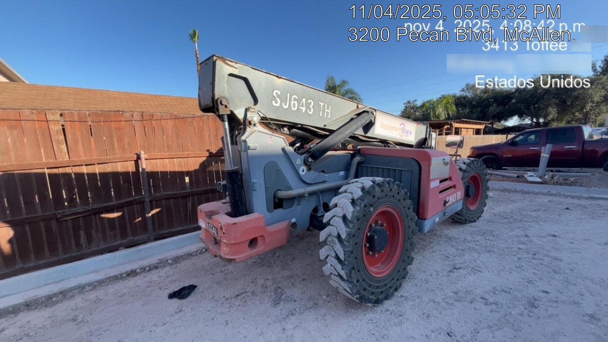 2016 Skyjack SJ643 TH 60" Carriage, Solid Tires