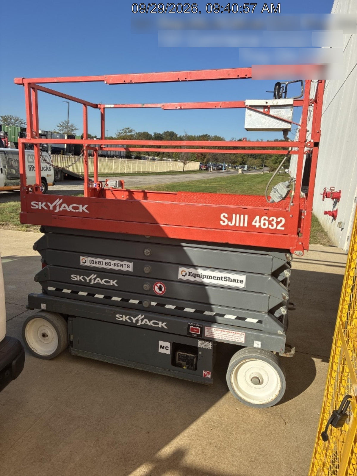 2018 Skyjack SJIII-4632 Standard Rental Specs