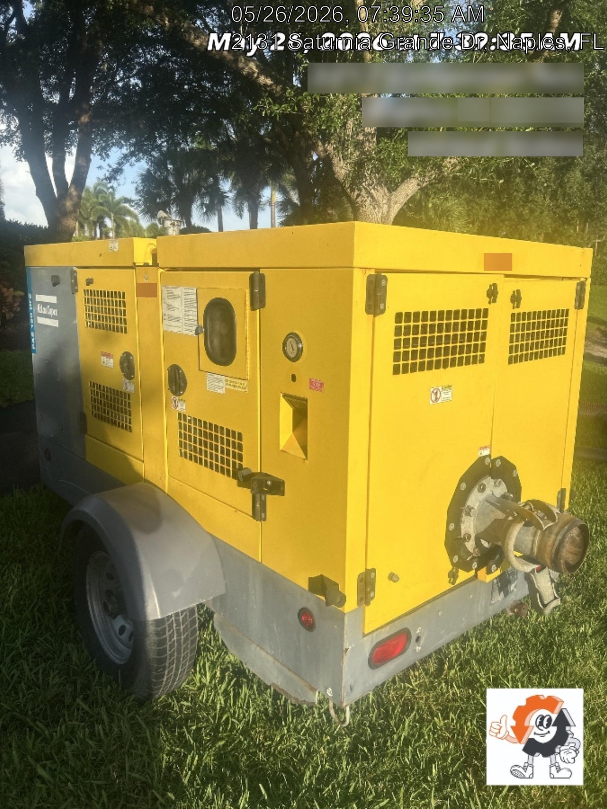 2020 ATLAS COPCO PAS 150 HF CS Enclosed