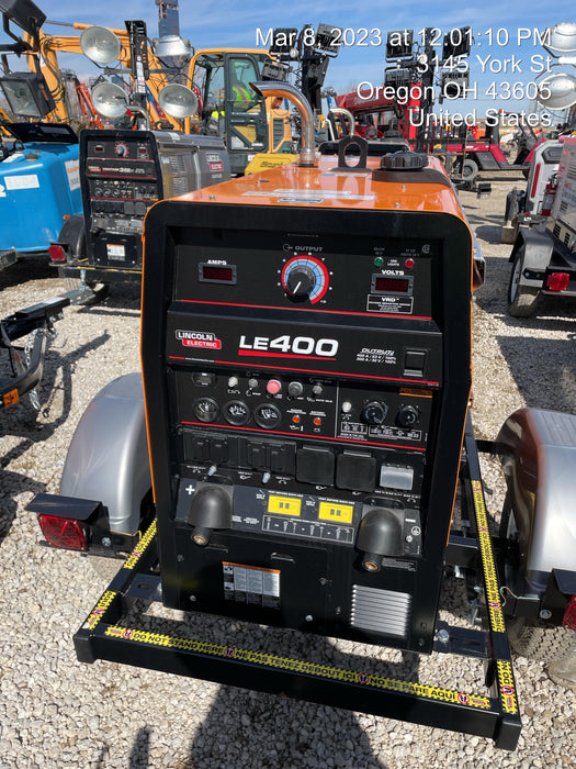 2022 Lincoln Electric LE400 Kubota V1505, Trlr, Cable Rack, Light Kit, ES Decals, T3