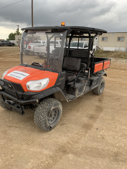 2021 Kubota RTV-X1140W-H Plastic Canopy, Windshield Acrylic Clear, LED Strobe Light, Wire Harness Kit, Back up Alarm