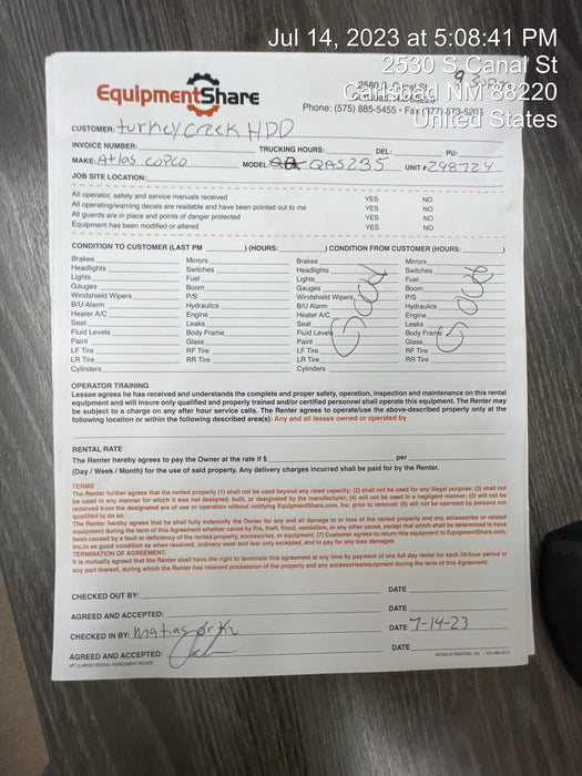 2023 ATLAS COPCO QAS 235