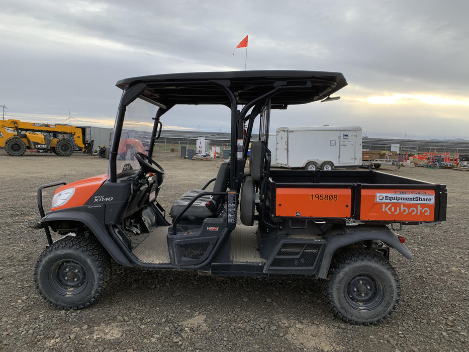 2022 Kubota RTV-X1140W-H Plastic Canopy, Windshield Acrylic Clear, LED Strobe Light, Wire Harness Kit, Back up Alarm