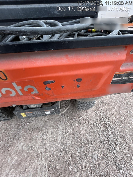 2022 Kubota RTV-X1140W-H Plastic Canopy, Windshield Acrylic Clear, LED Strobe Light, Wire Harness Kit, Back up Alarm