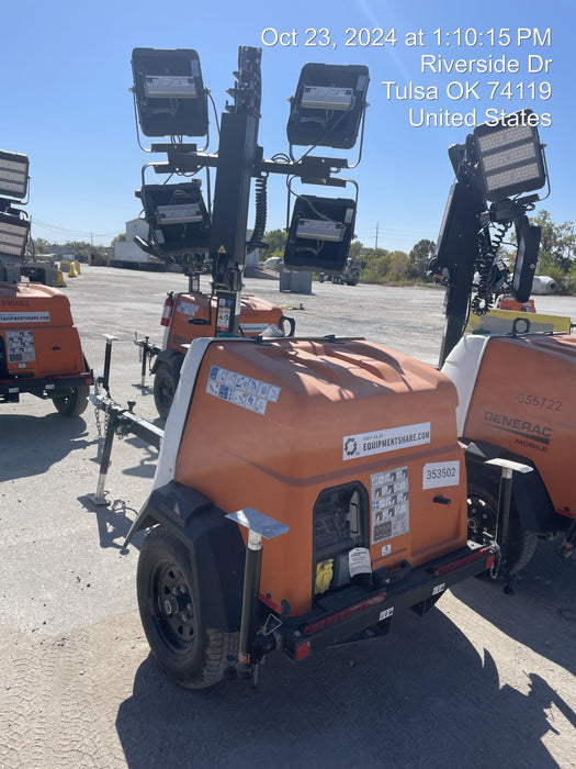 2024 Generac MLT2 Diesel, Flex Switch 120V Input, Powerzone Controller, 
(4) 320W LED Lights, 4kW Generator, 39.9 Gal Fuel Tank, 2" Ball, T3