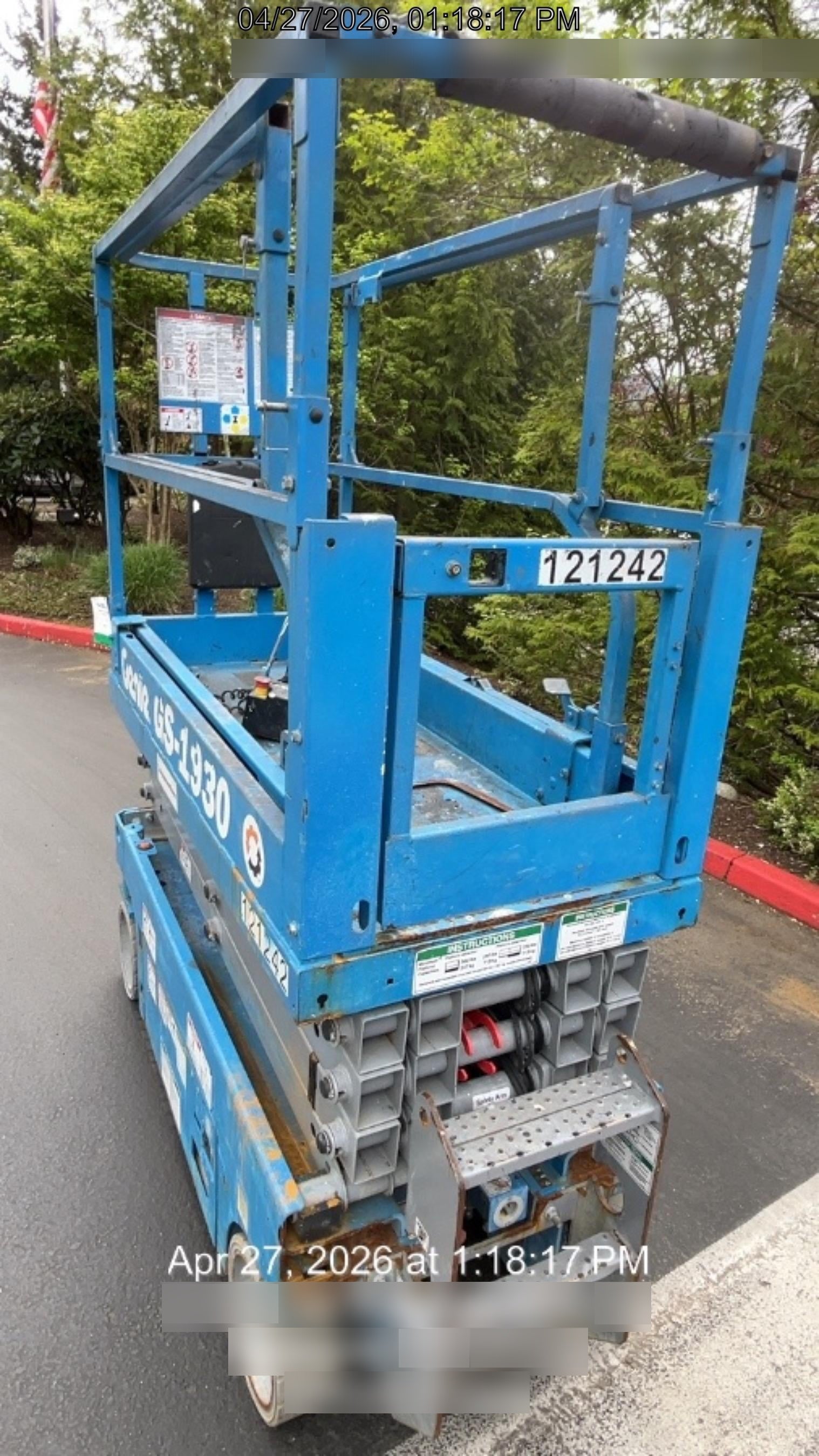 2020 Genie GS-1930 Solid Non Marking Tires, Beacon, Folding rails with half height swing gate, Telematics