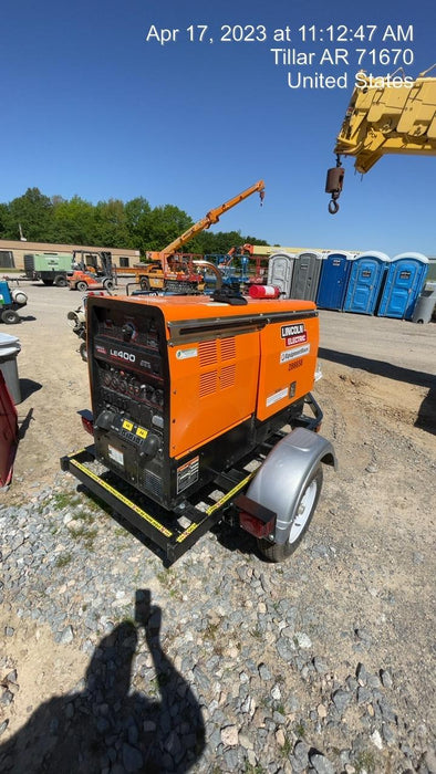 2022 Lincoln Electric LE400 Kubota V1505, Trlr, Cable Rack, Light Kit, ES Decals, T3