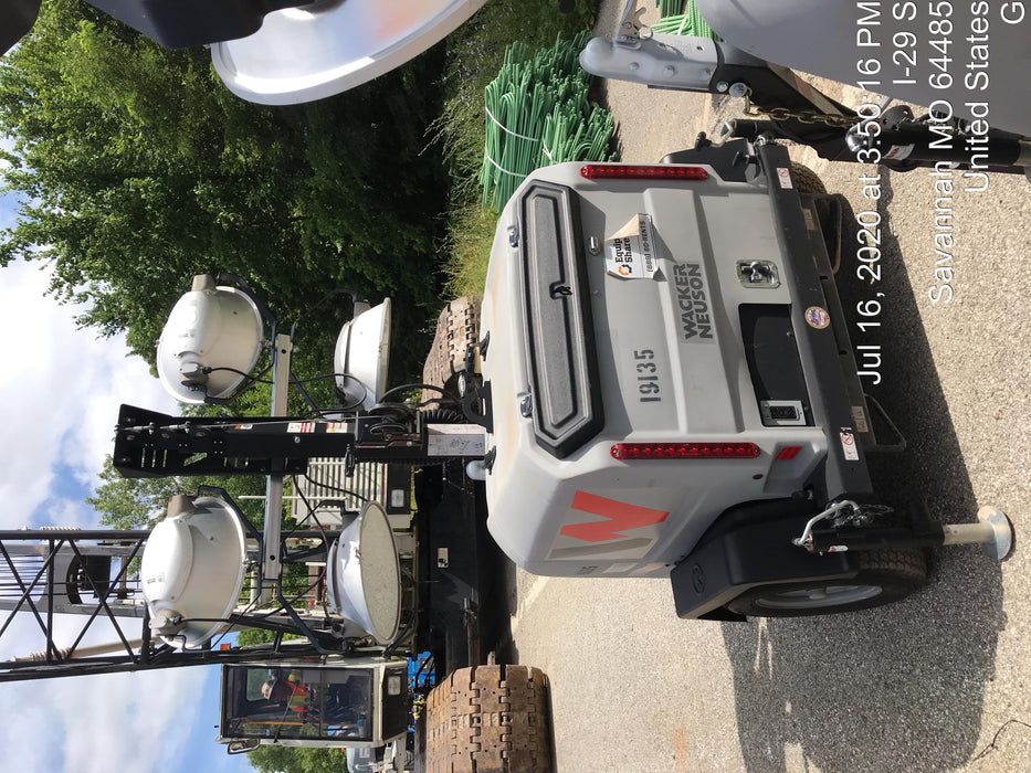 2018 Wacker Neuson LTV6L-MH Wacker Neuson LTV6L Mobile Light Tower w/Fuel Level Sensor Installed