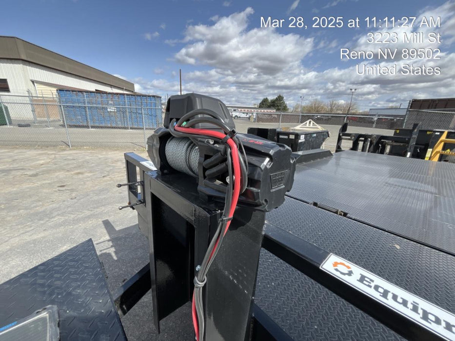 2025 TEXAS PRIDE TRAILERS 21' Lowboy Gravity Tilt Bed 14K Bumper Pull Trailer