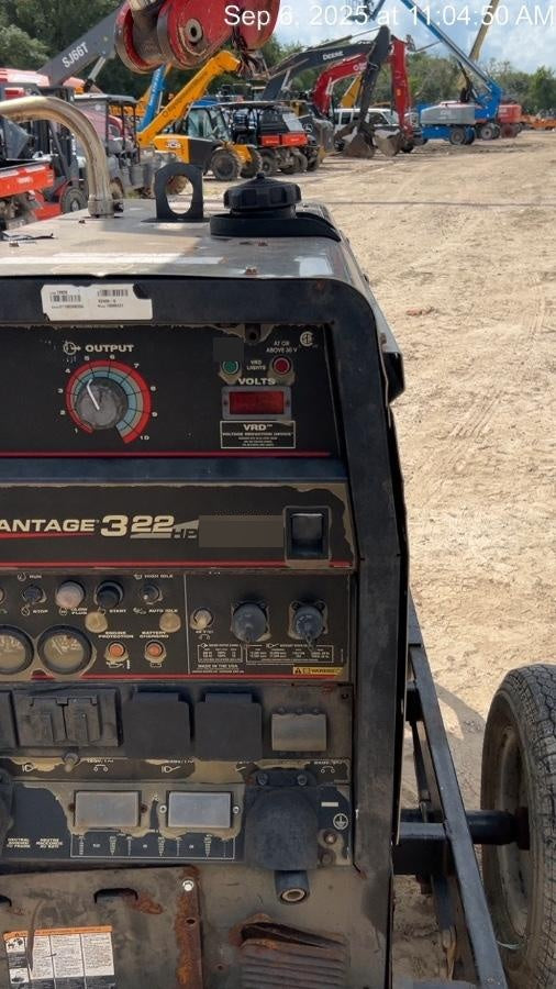 2019 Lincoln Electric Vantage 322 Lincoln Vantage 322 Welder w/Trailer, Light Kit, Cable Rack