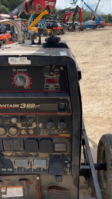 2019 Lincoln Electric Vantage 322 Lincoln Vantage 322 Welder w/Trailer, Light Kit, Cable Rack
