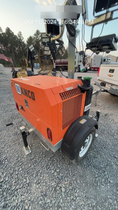 2024 Wanco WLTT-4MM4K Diesel, Deep Sea Controller, Shore Power Plug, Auto Start, (4) 350W LED Floodlights, 4kW Generator, 60 Gal Fuel Tank, 2" Ball, T3
