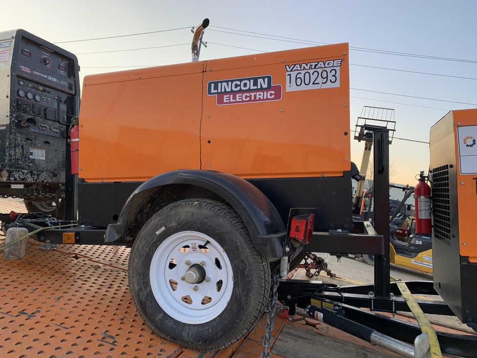 2021 Lincoln Electric Vantage 322 Vantage 322 Ready Pak 3 w/ Decals, ORANGE (includes trailer, cable rack, fender light kit) NO Telematics