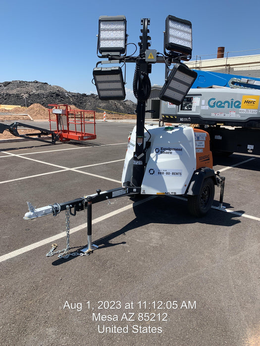 2023 Generac MLT2 Diesel, Flex Switch 120V Input, Powerzone Controller, (4) 320W LED Lights, 4kW Generator, 39.9 Gal Fuel Tank, 2" Ball, T3