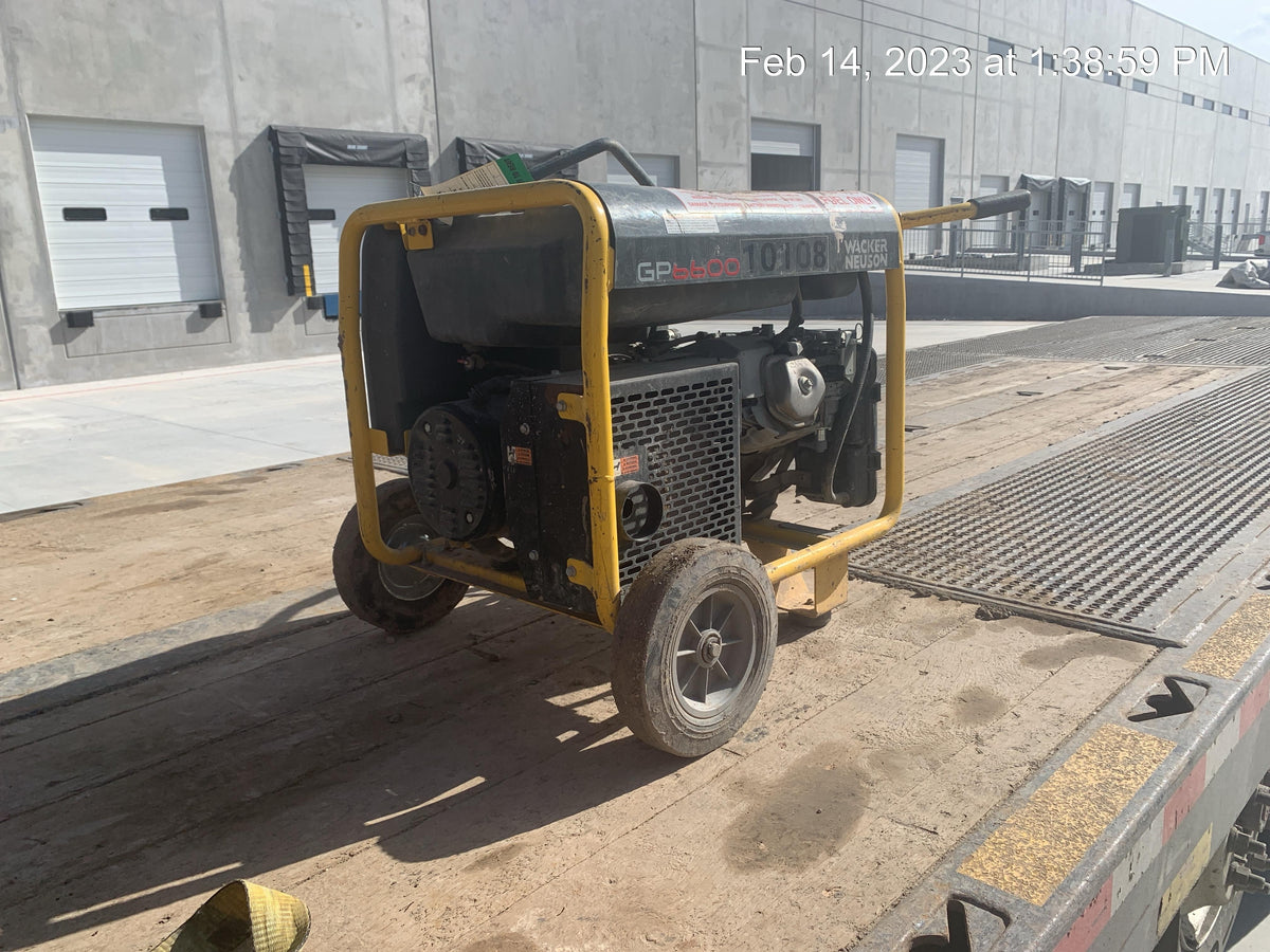 2018 Wacker Neuson GP6600A Wacker Neuson GP6600A Portable Generator, 6 kW