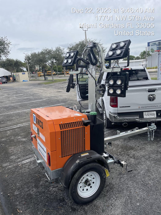 2023 Wanco WLTT-4MM4K Diesel, Deep Sea Controller, Shore Power Plug, Auto Start, (4) 350W LED Floodlights, 4kW Generator, 60 Gal Fuel Tank, 2" Ball, T3