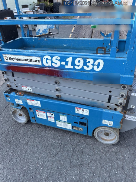 2018 Genie GS-1930 Genie GS-1930 Scissor Lift w/Standard Options