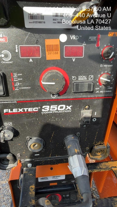 2022 LINCOLN ELECTRIC FLEXTEC 350X