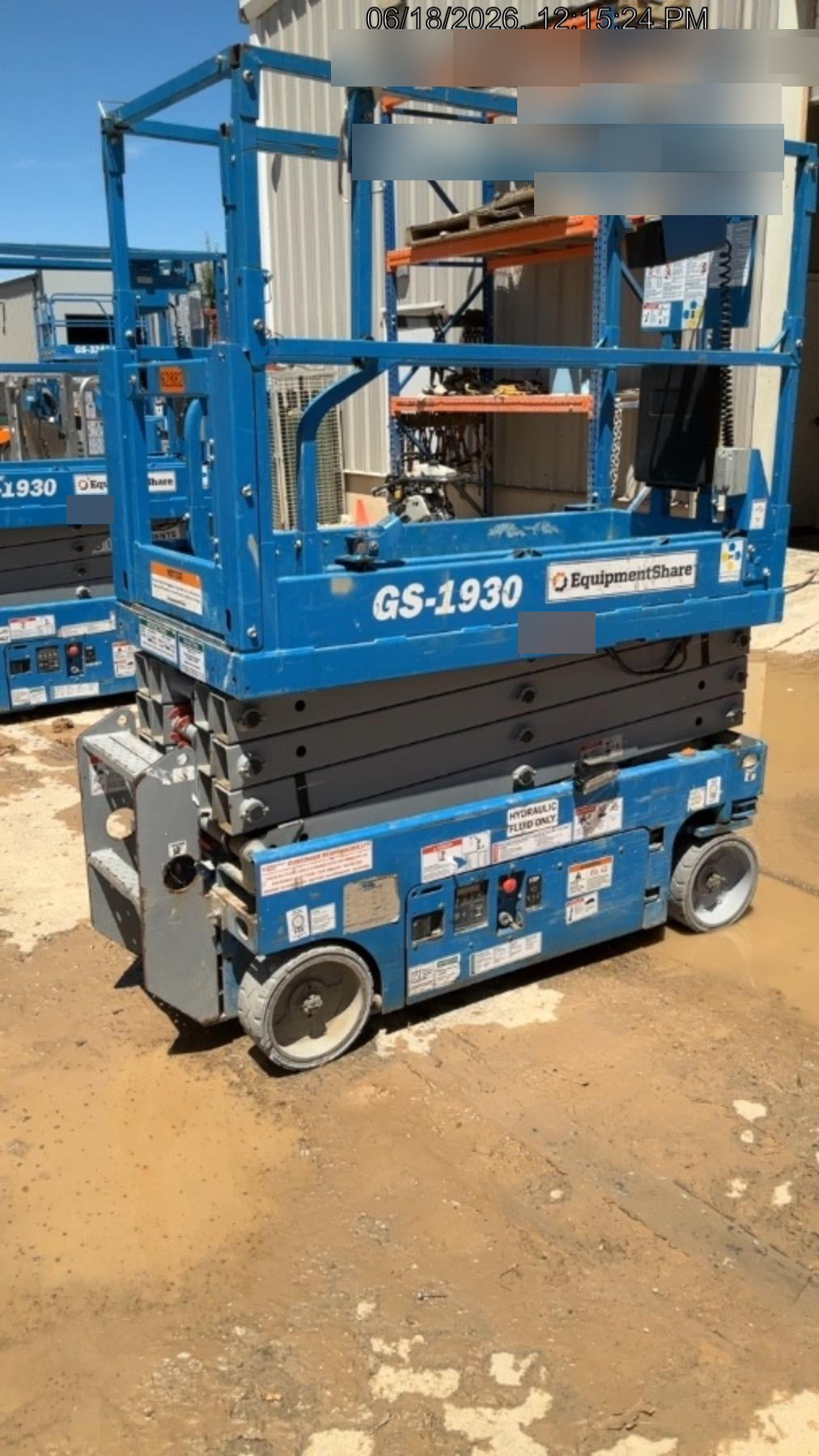 2020 Genie GS-1930 Solid Non Marking Tires, Beacon, Folding rails with half height swing gate