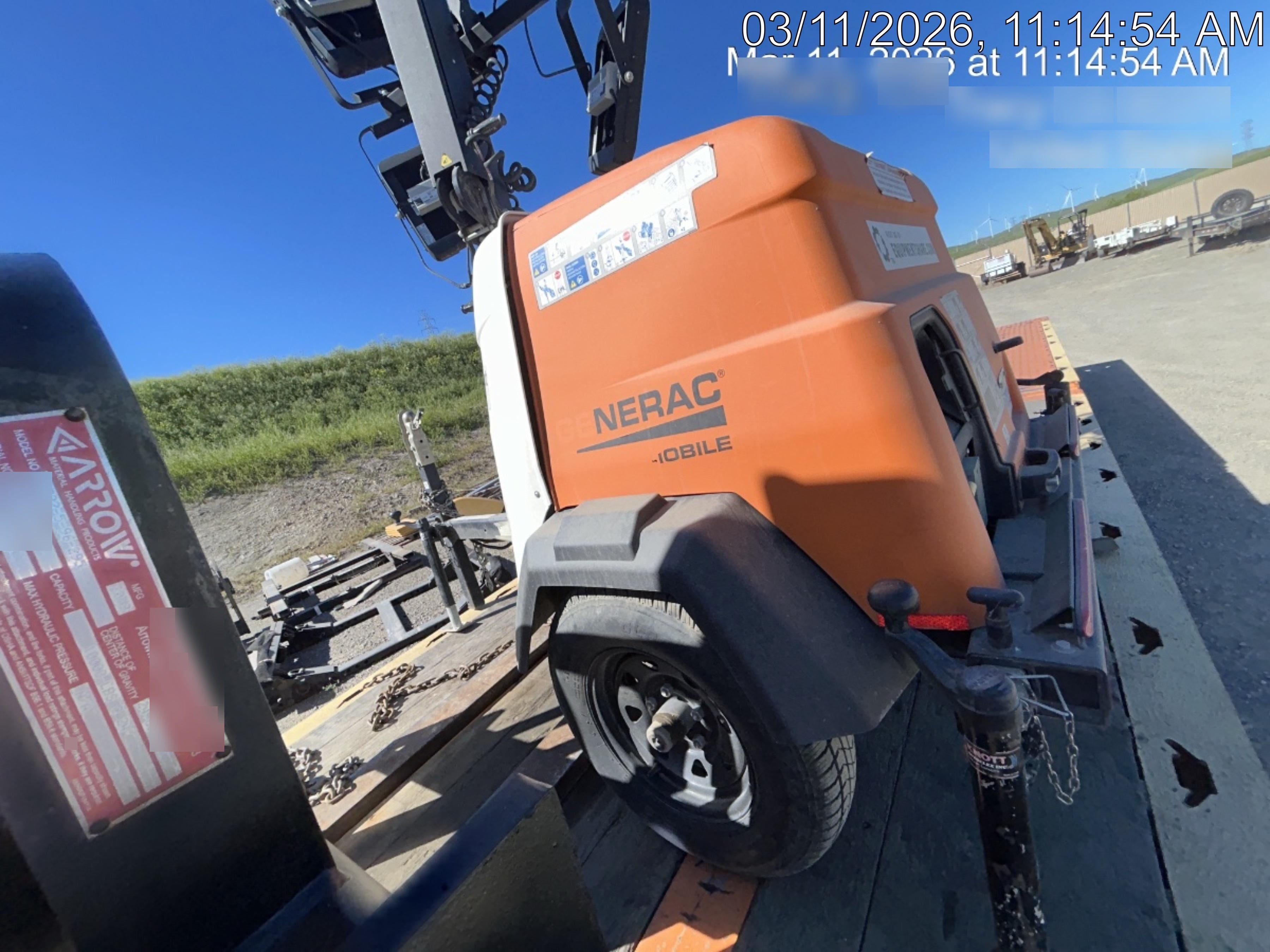 2023 Generac MLT2 Diesel, Flex Switch 120V Input, Powerzone Controller, (4) 320W LED Lights, 4kW Generator, 39.9 Gal Fuel Tank, 2" Ball, T3