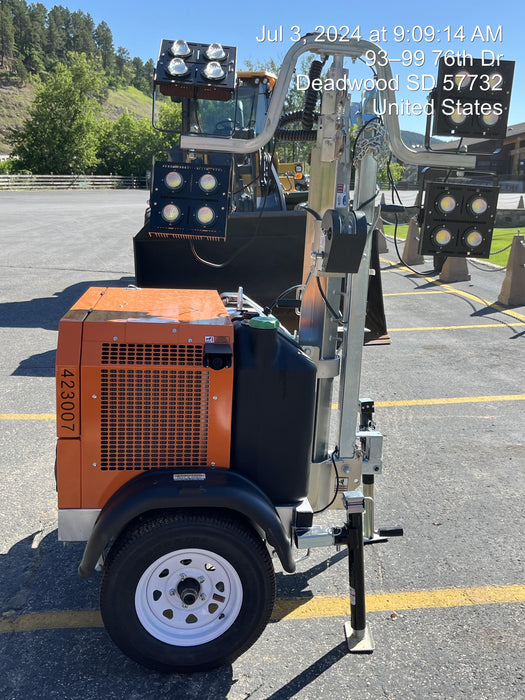 2024 Wanco WLTT-4MM4K Diesel, Deep Sea Controller, Shore Power Plug, Auto Start, (4) 350W LED Floodlights, 4kW Generator, 60 Gal Fuel Tank, 2" Ball, T3