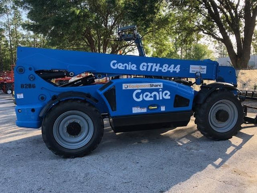 2018 Genie GTH-844 Genie GTH-844D w/Open ROPS, FF Tires, Work Light/Beacon, 60" Carriage and Forks