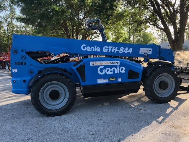 2018 Genie GTH-844 Genie GTH-844D w/Open ROPS, FF Tires, Work Light/Beacon, 60" Carriage and Forks