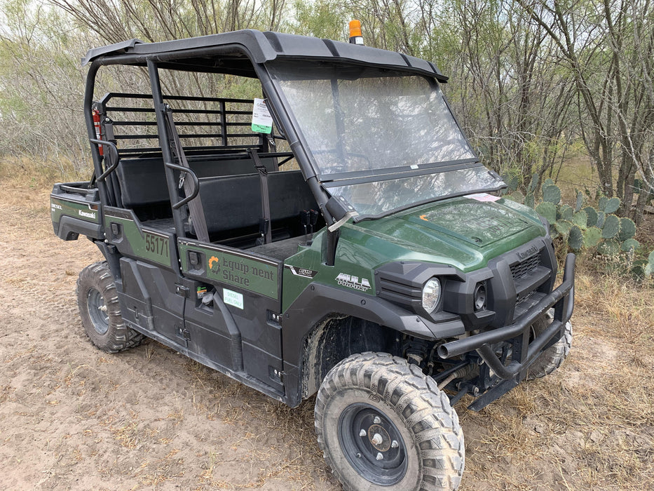 2019 Kawasaki Mule PRO-DXT Standard Options, Backup Alarm, Beacon, Plastic Hard Top, Poly Windshield, Horn Kit