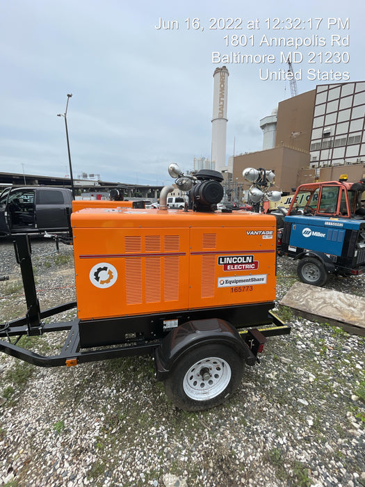 2021 Lincoln Electric Vantage 549X Ready Pak 3, ORANGE (includes trailer, cable rack, fender light kit)