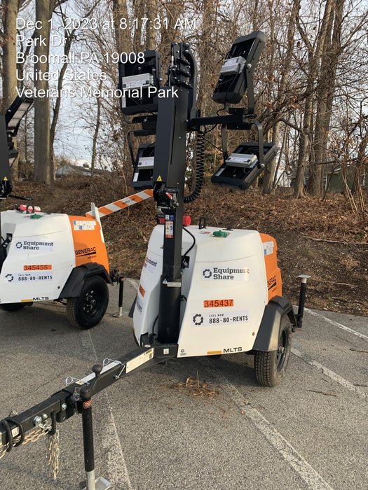 2023 Generac MLT2 Diesel, Flex Switch 120V Input, Powerzone Controller, (4) 320W LED Lights, 4kW Generator, 39.9 Gal Fuel Tank, 2" Ball, T3