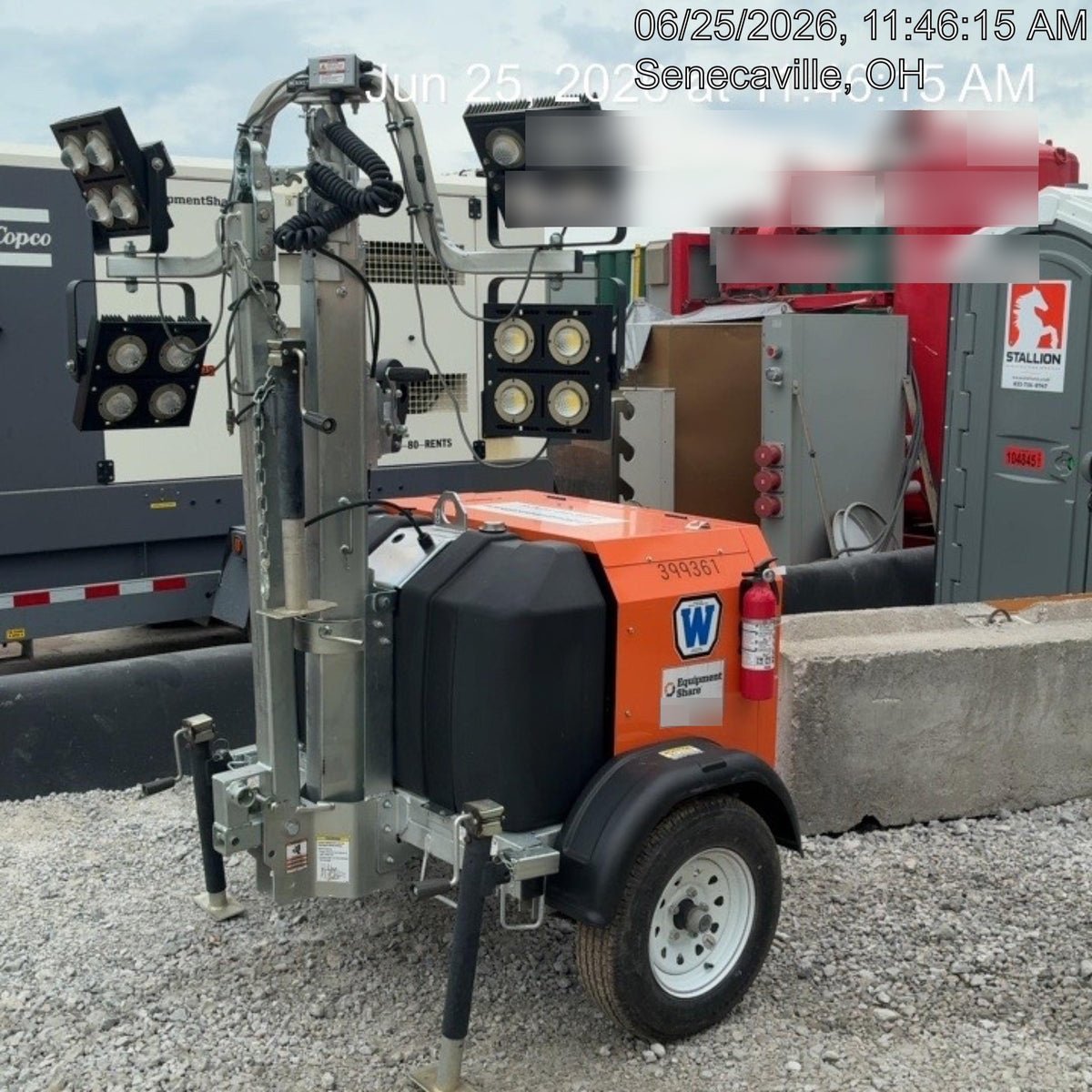2024 Wanco WLTT-4MM4K Diesel, Deep Sea Controller, Shore Power Plug, Auto Start, (4) 350W LED Floodlights, 4kW Generator, 60 Gal Fuel Tank, 2" Ball, T3