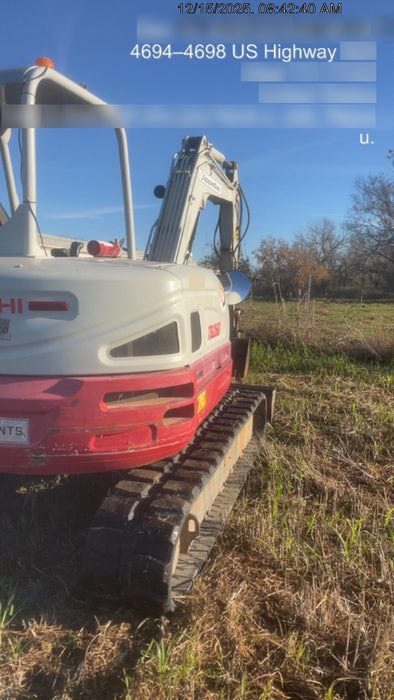 2019 Takeuchi TB260 Canopy w/Rubber Tracks, Auxiliary Hydraulics, Standard Blade, Manual QC